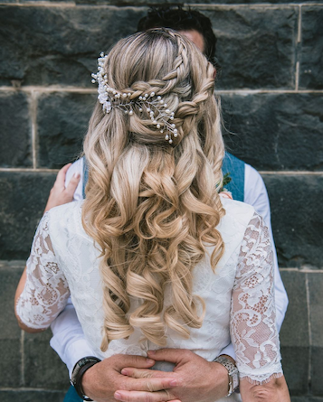 Styled hair portrait